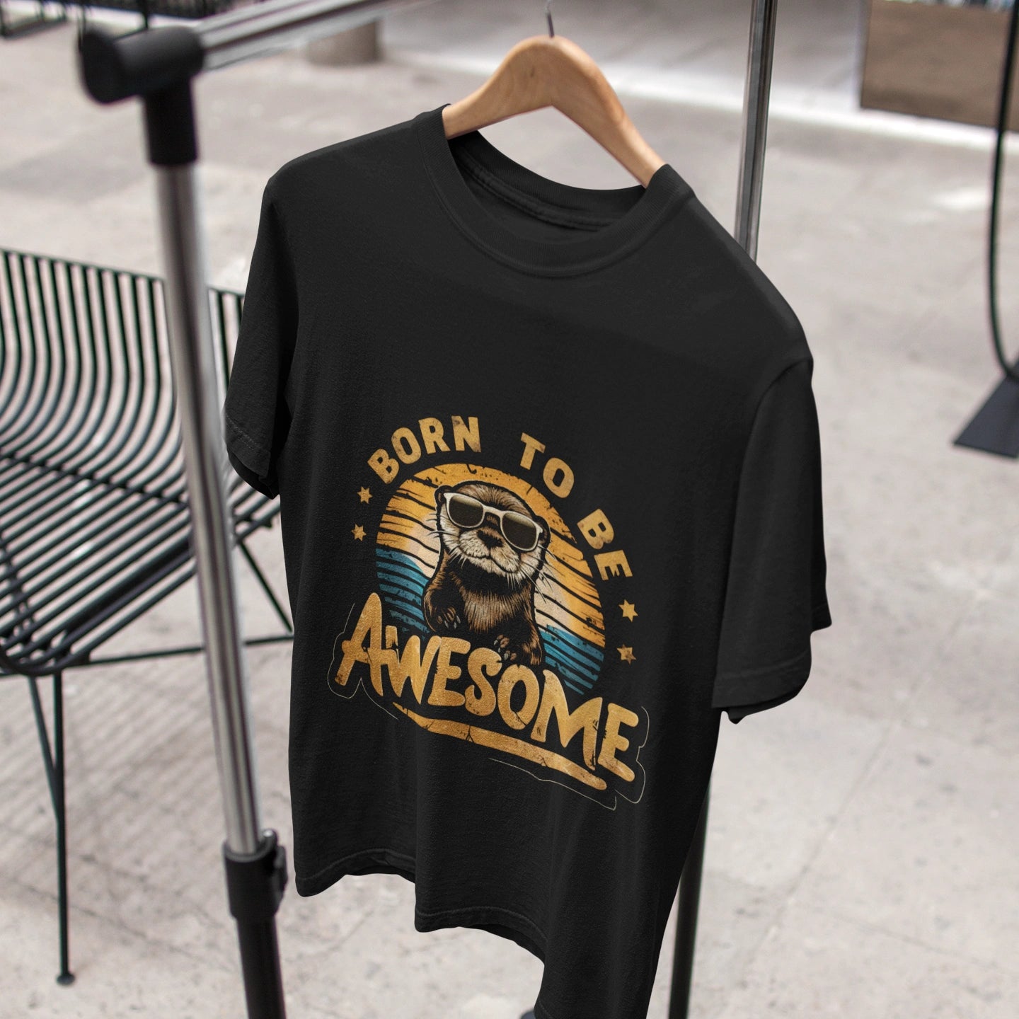 born to be awesome beaver t shirt