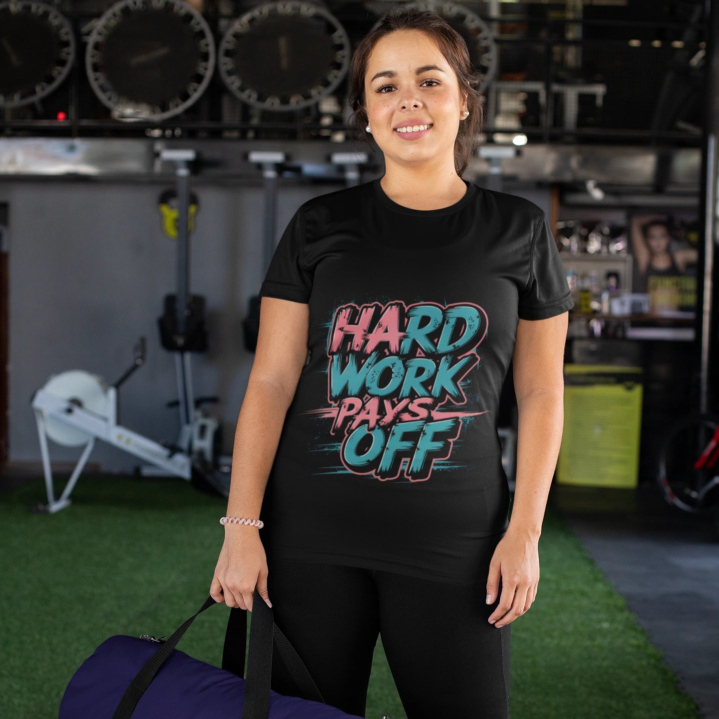 hard work pays off gym t shirt