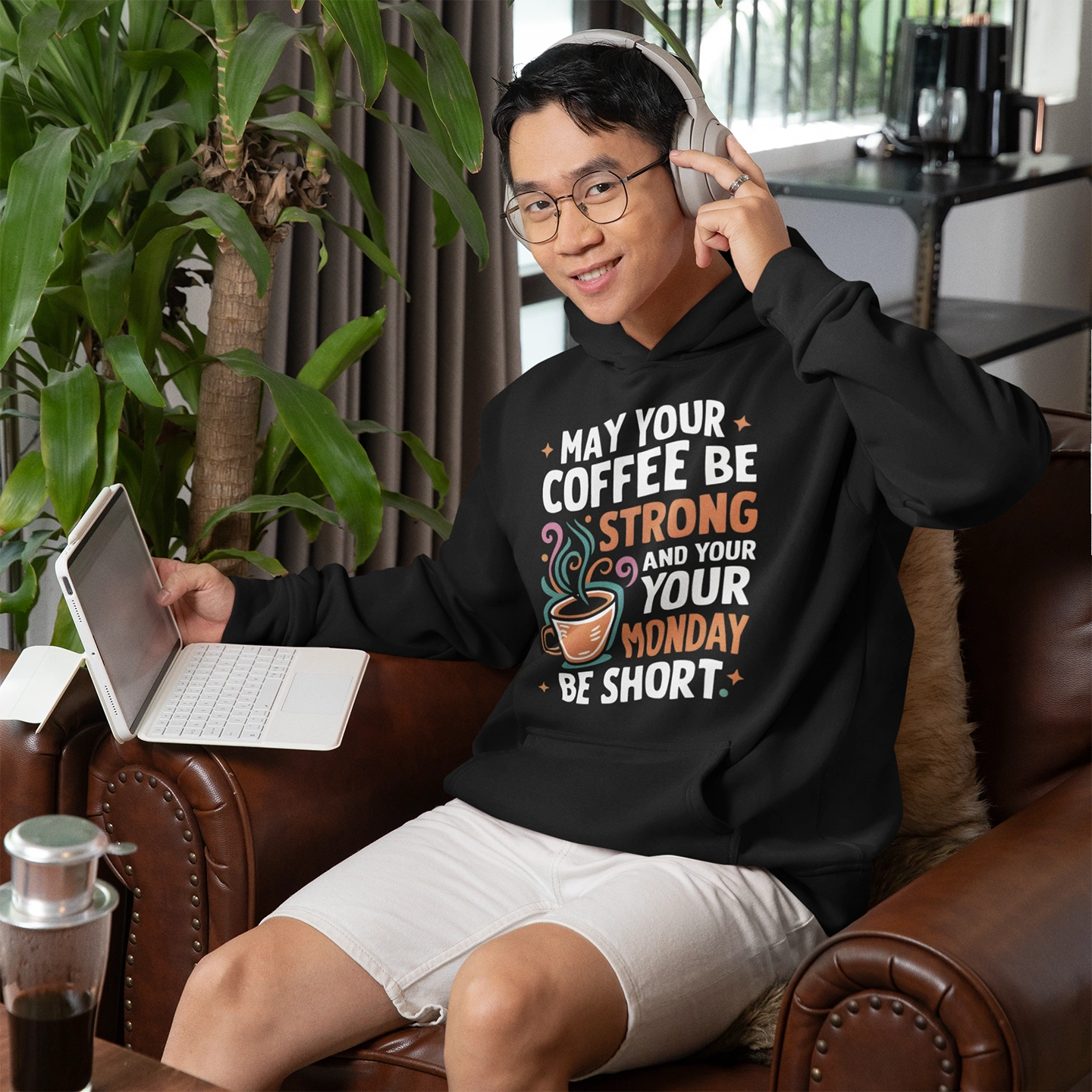 may your coffee be strong and your monday be short hoodie
