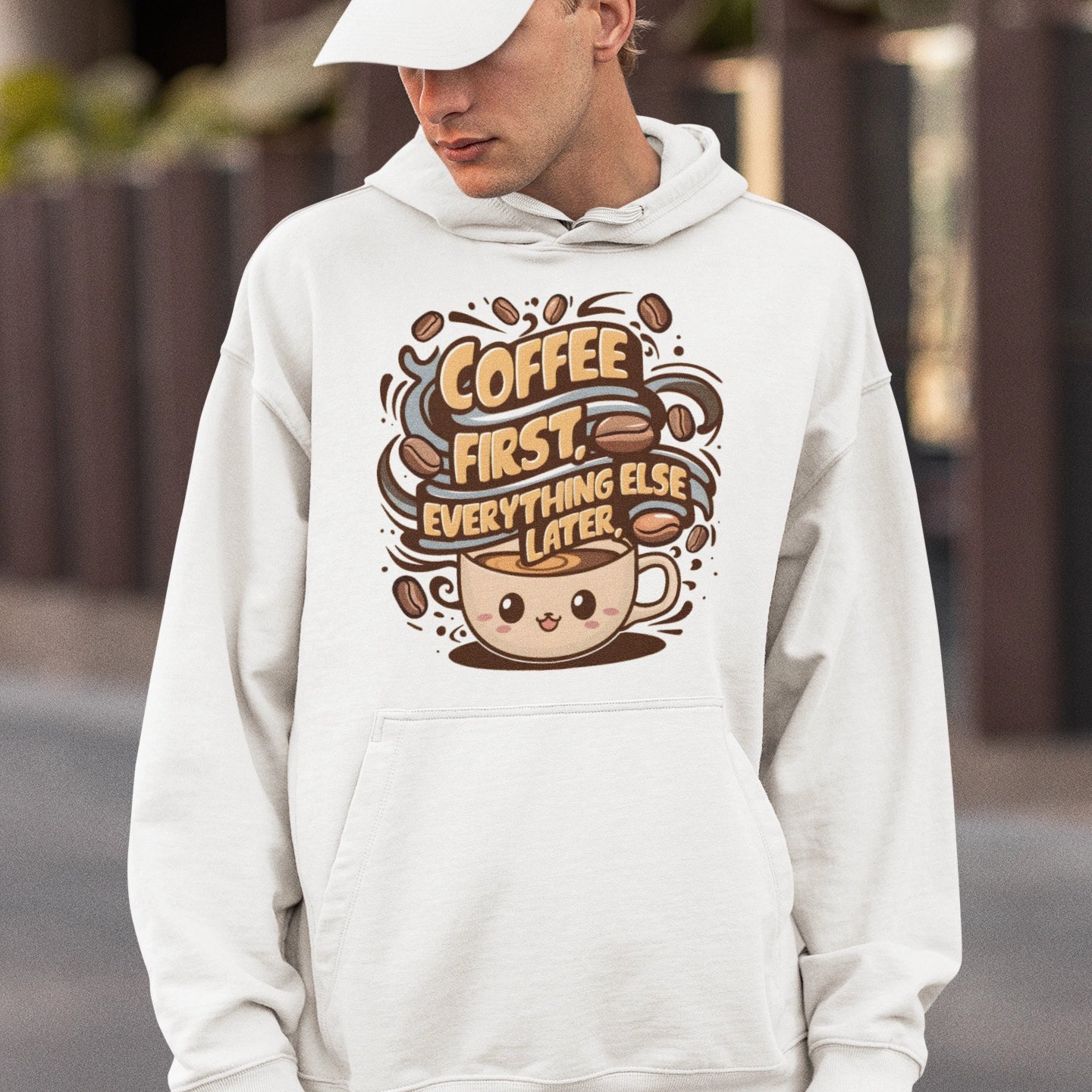 coffee first, everything else later hoodie