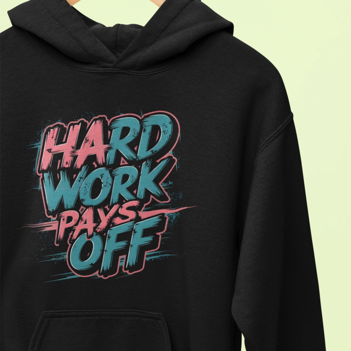 hard work pays off fitness hoodie
