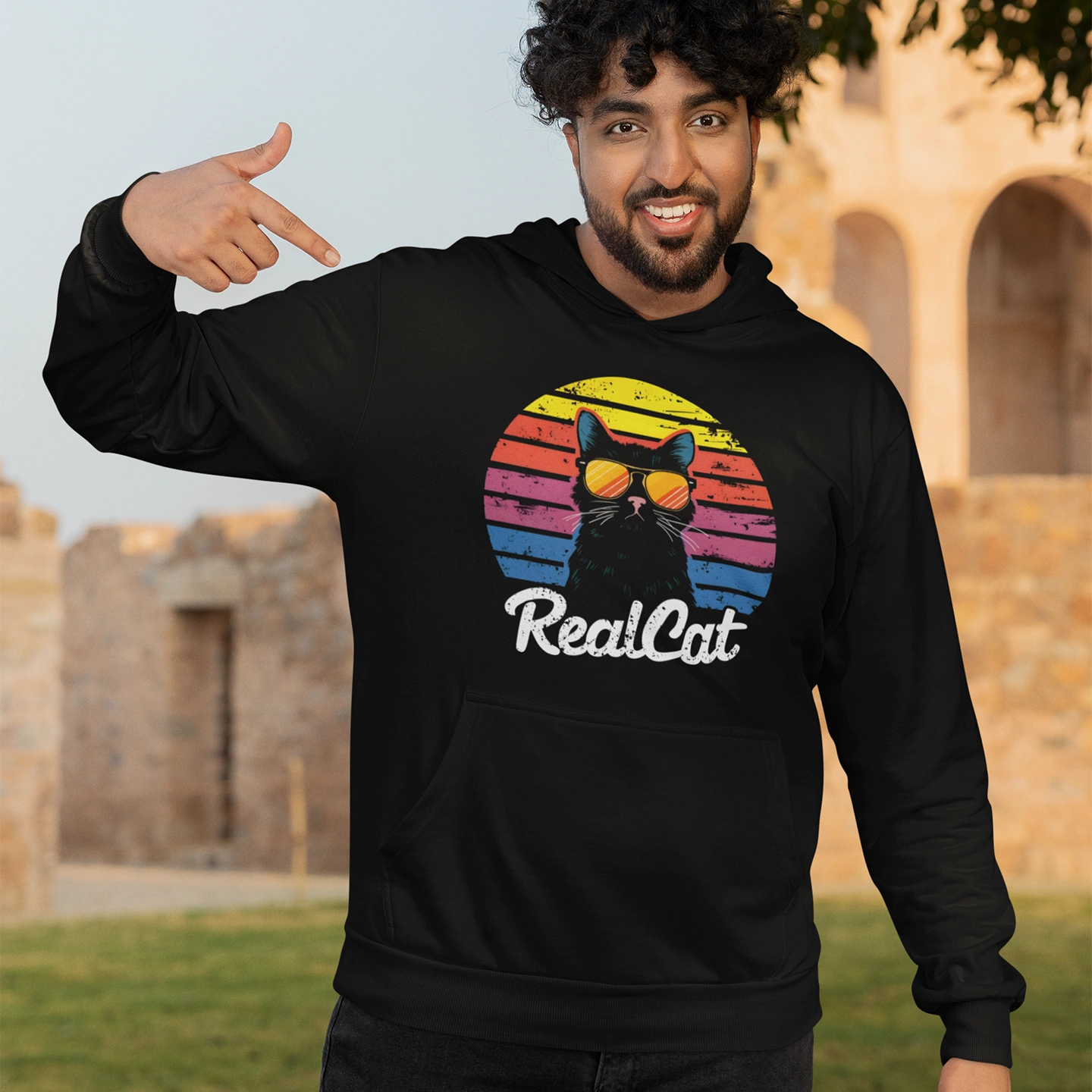 real cat hoodie