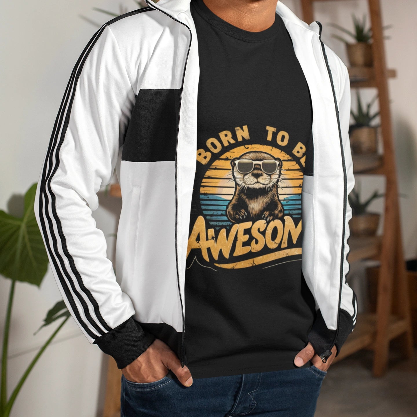 born to be awesome beaver t shirt
