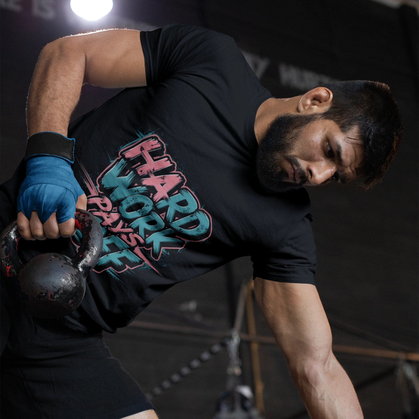 hard work pays off gym t shirt