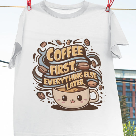 coffee first everything else later t shirt