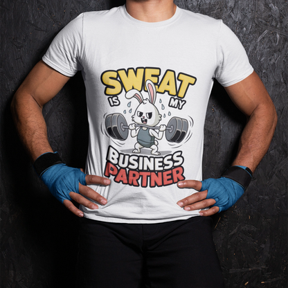 sweat is my business partner gym t shirt