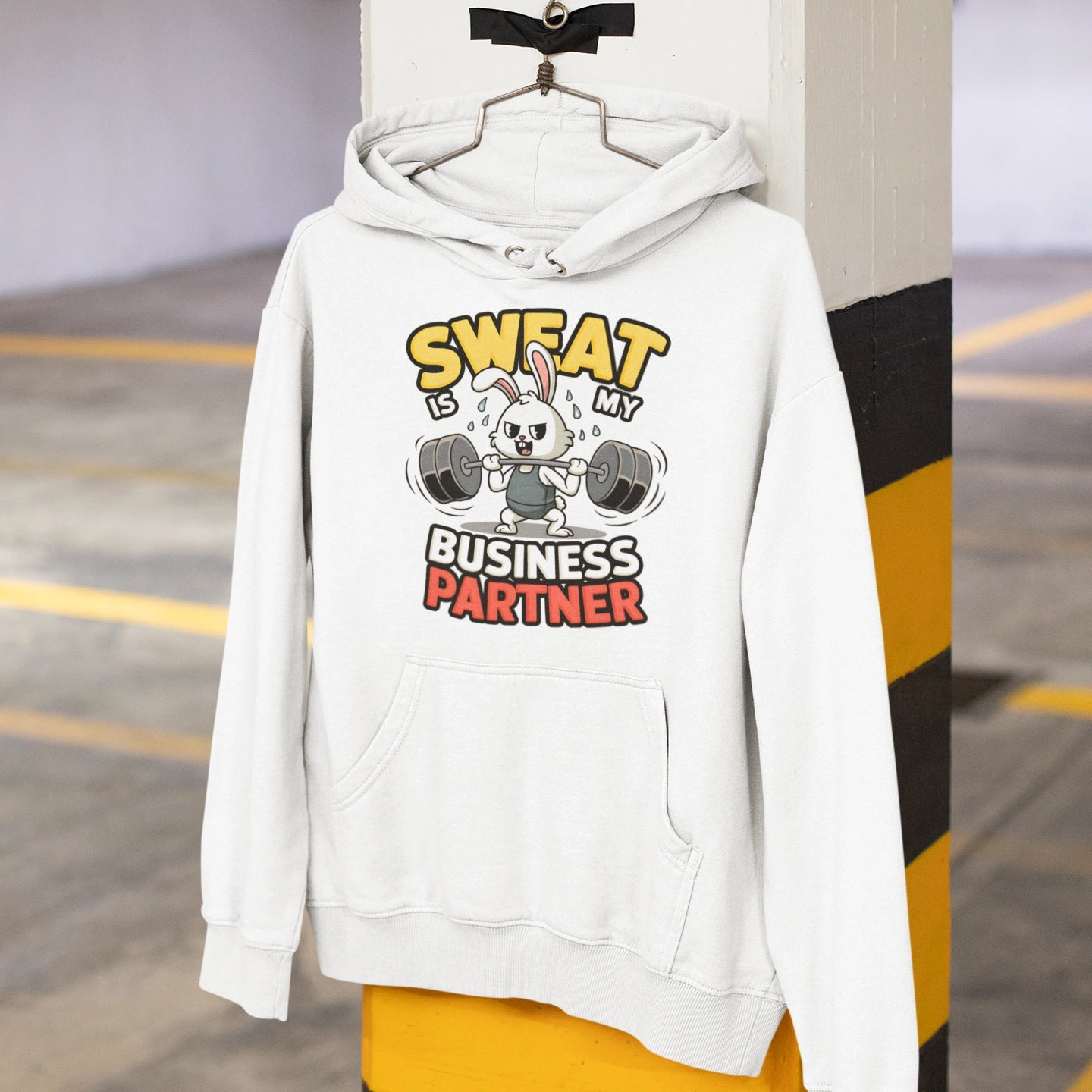 sweat is my business partner fitness hoodie