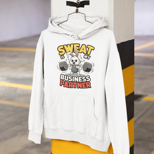 sweat is my business partner fitness hoodie