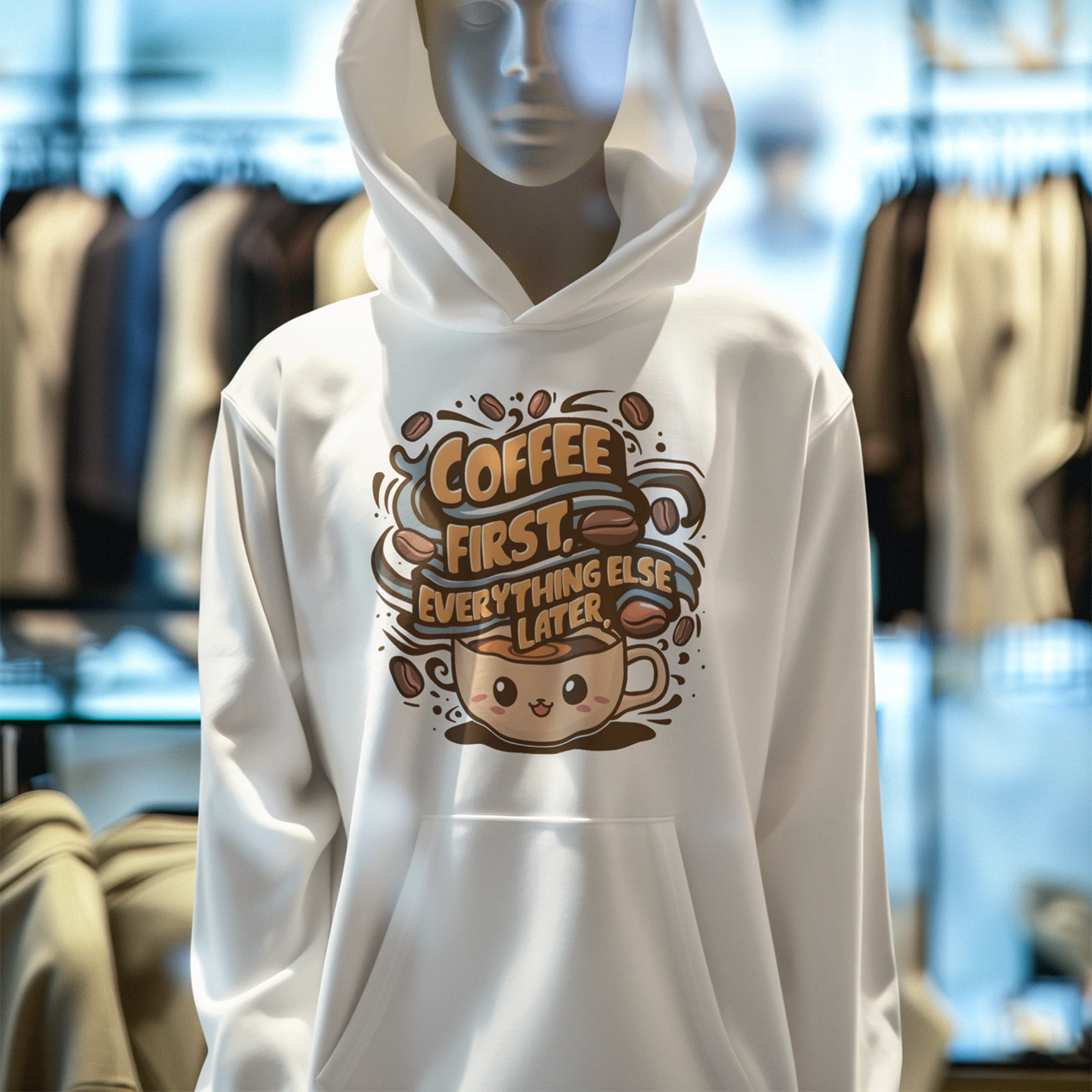 coffee first, everything else later hoodie