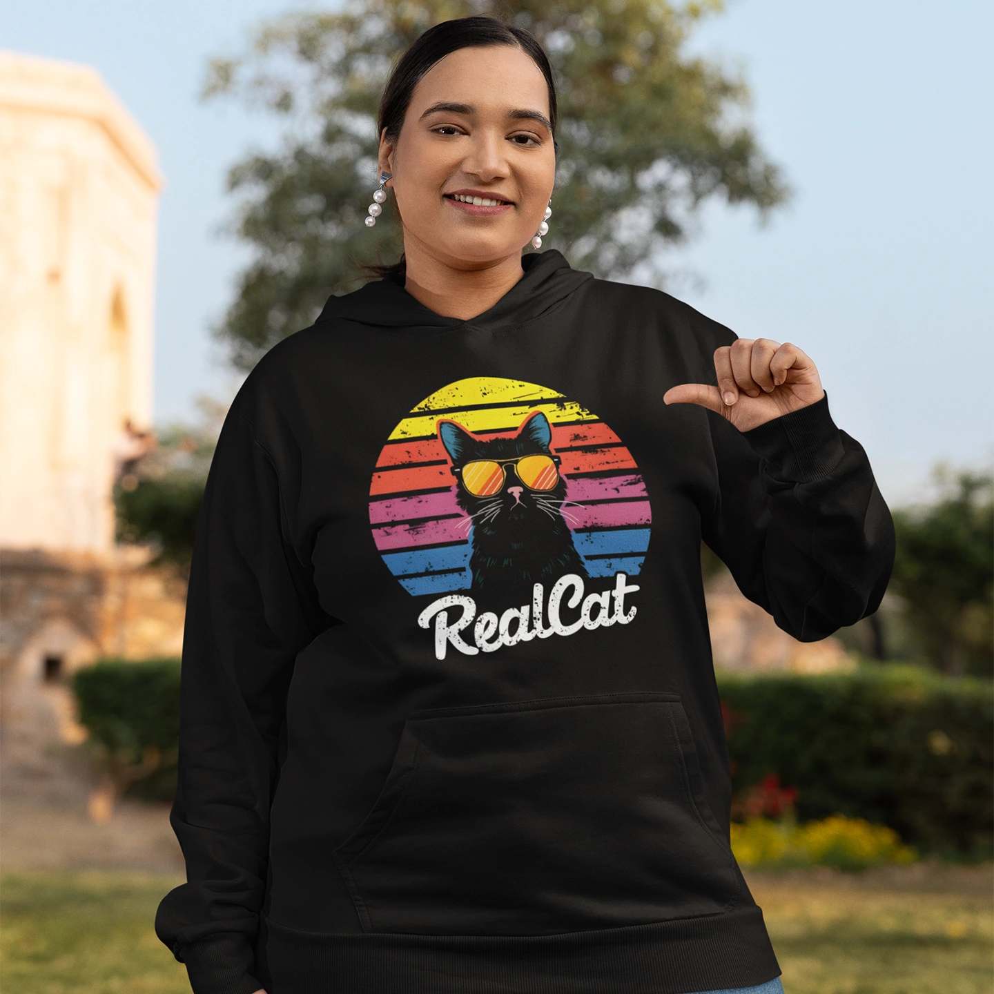 real cat hoodie