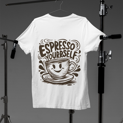 espresso yourrself coffee t shirt